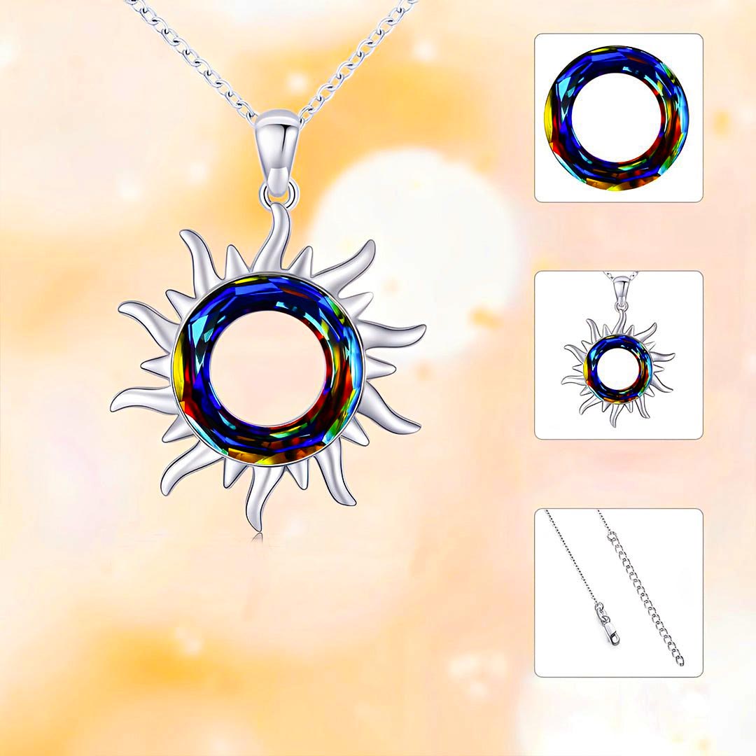 S925 Sun Crystal Necklace