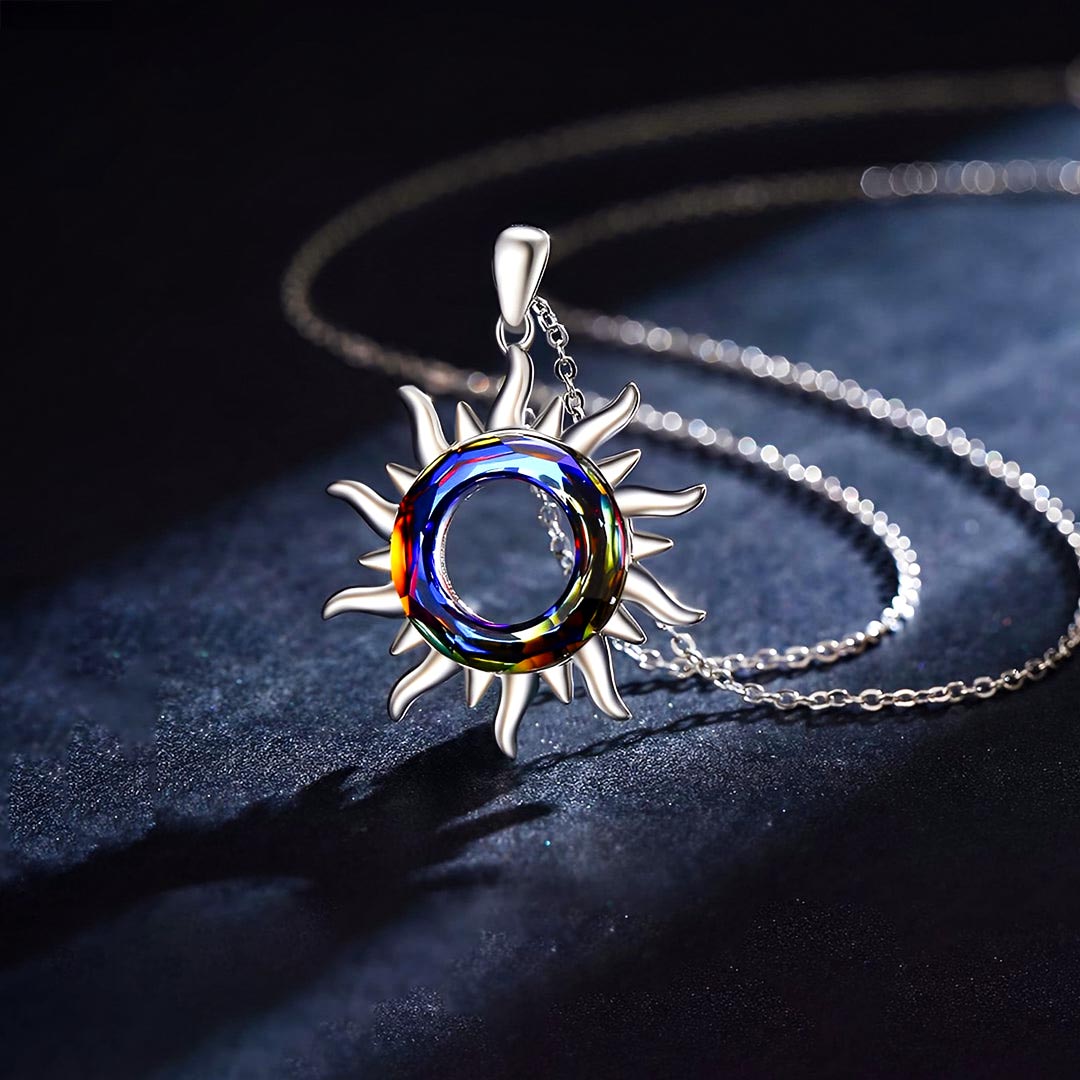S925 Sun Crystal Necklace