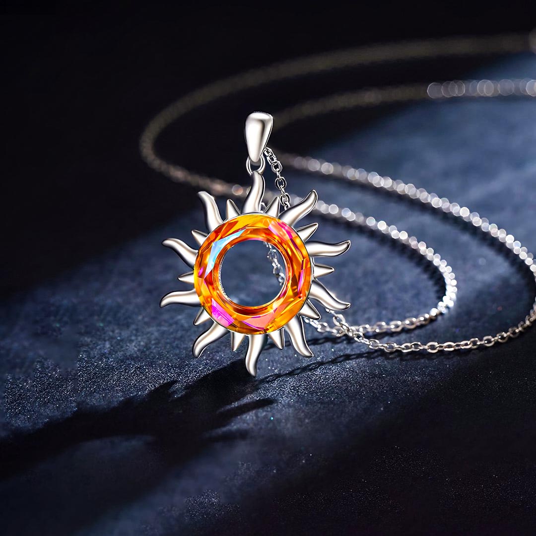 S925 Sun Crystal Necklace
