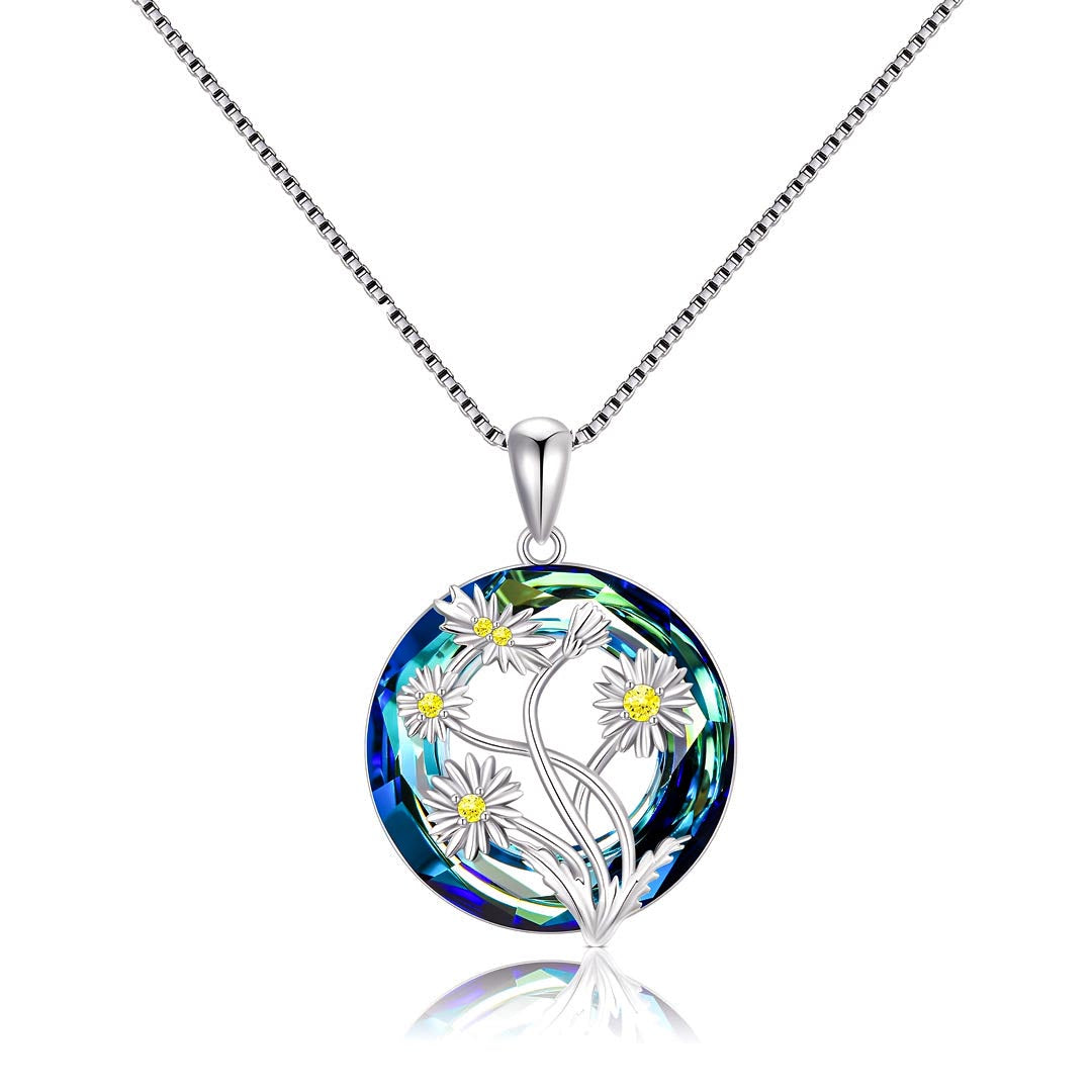 S925 Daisy Crystal Necklace