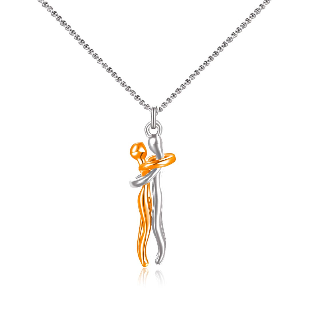 S925 Love Hug Crystal Necklace