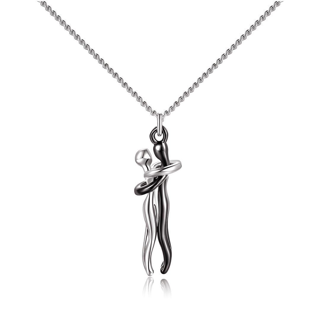 S925 Love Hug Crystal Necklace