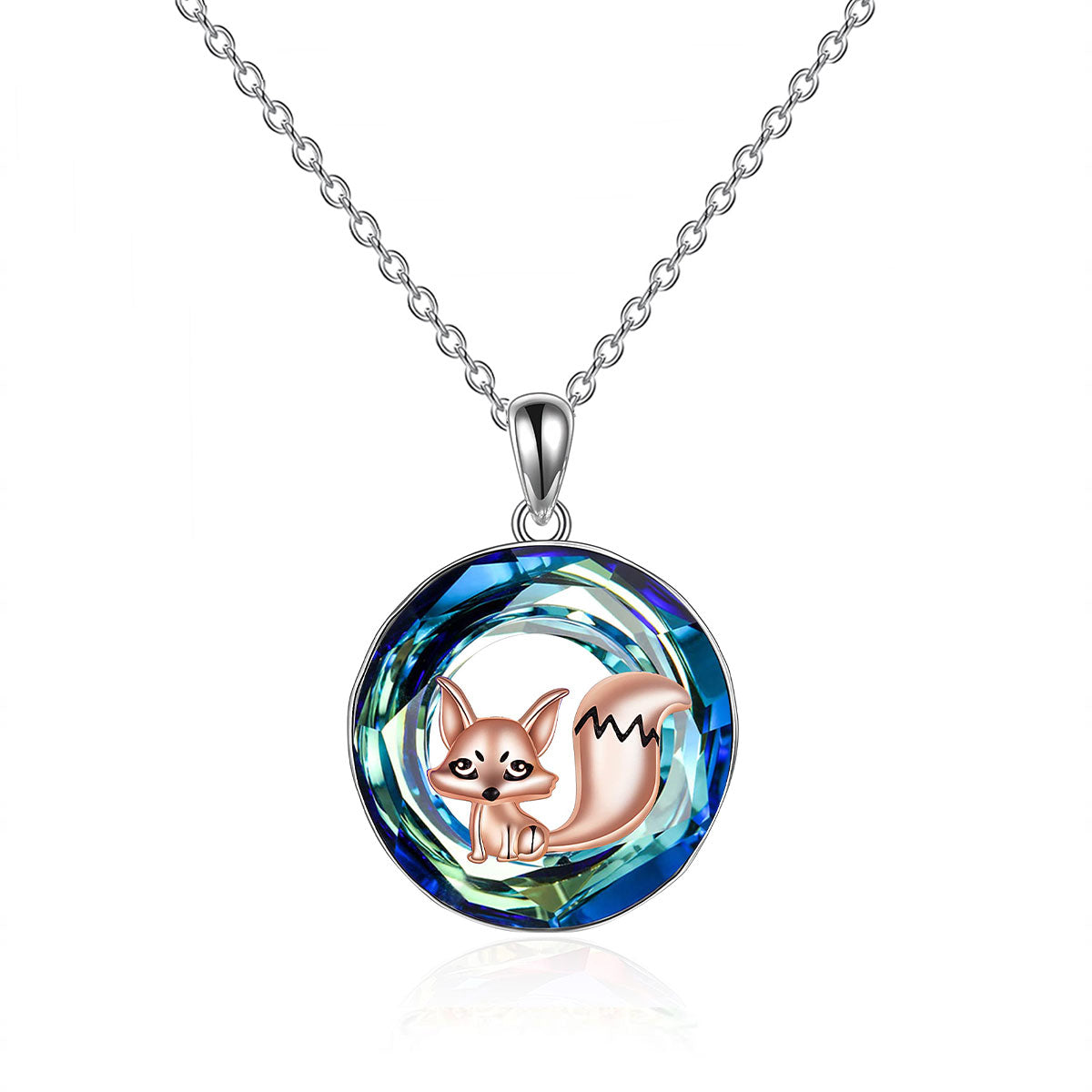 S925 Fox Crystal Necklace