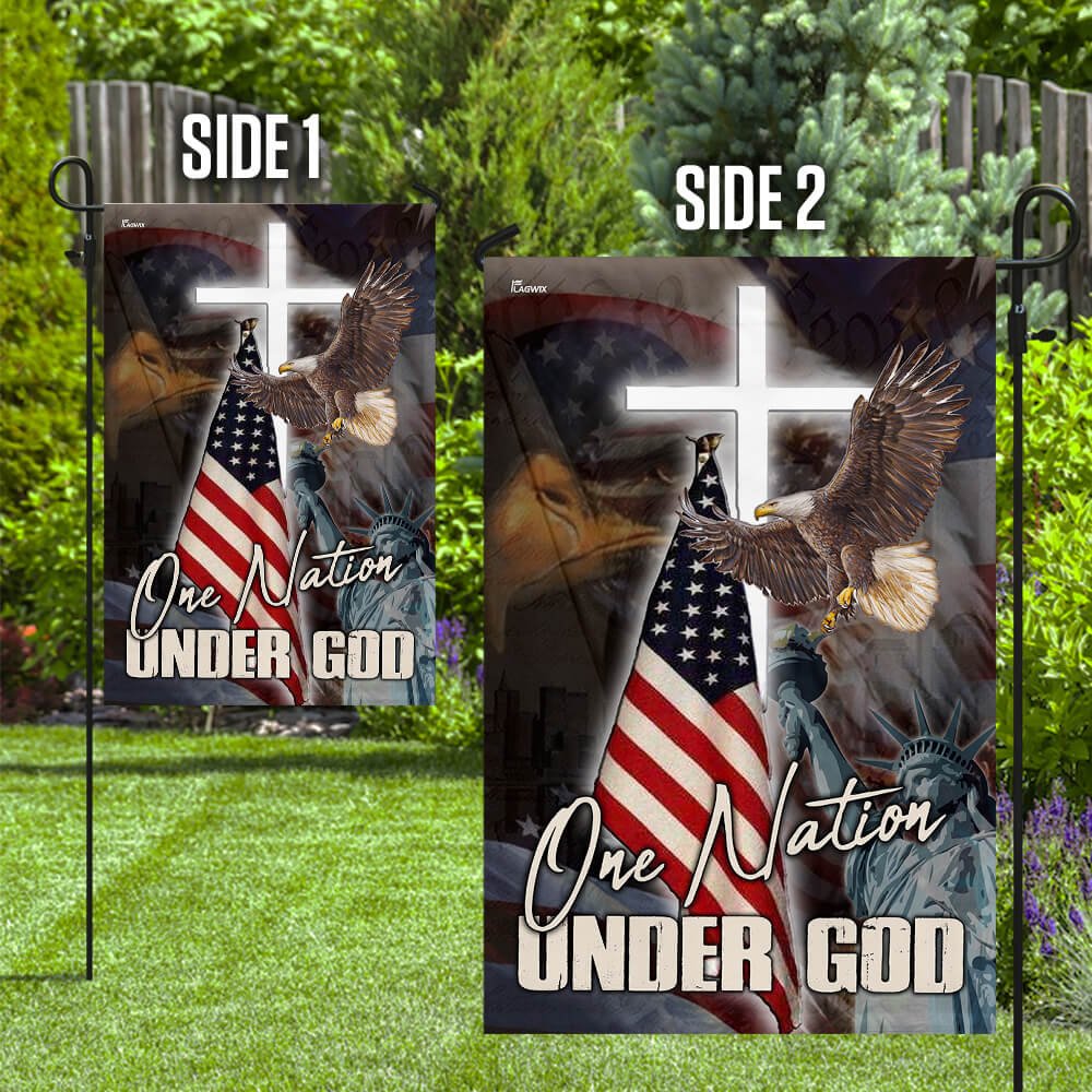 One Nation Under God America Flag