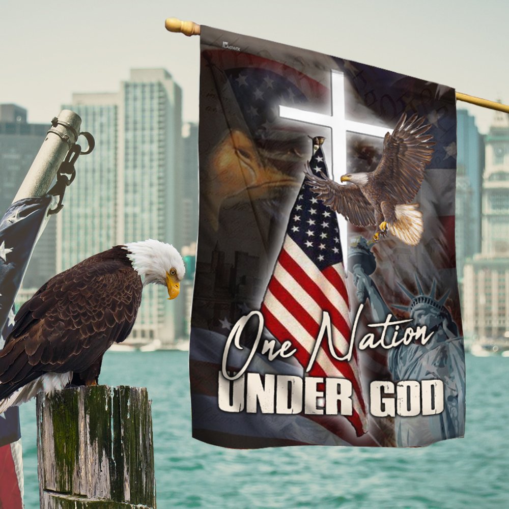 One Nation Under God America Flag