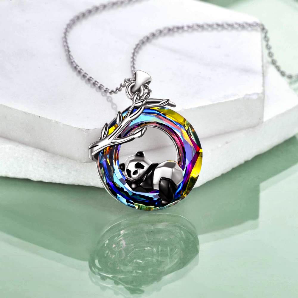 S925 Panda Crystal Necklace
