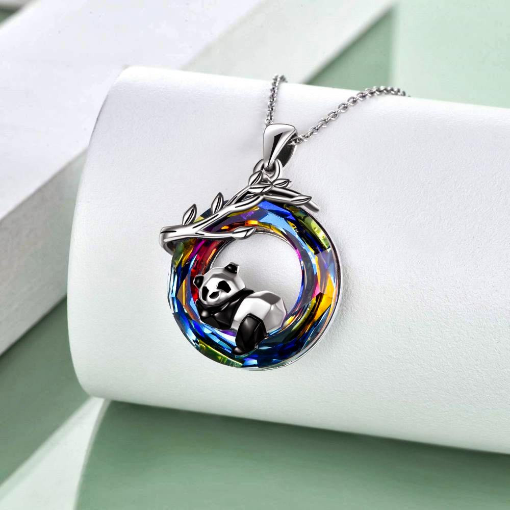 S925 Panda Crystal Necklace