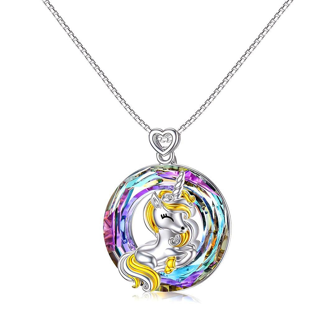 S925 Unicorn Crystal Necklace