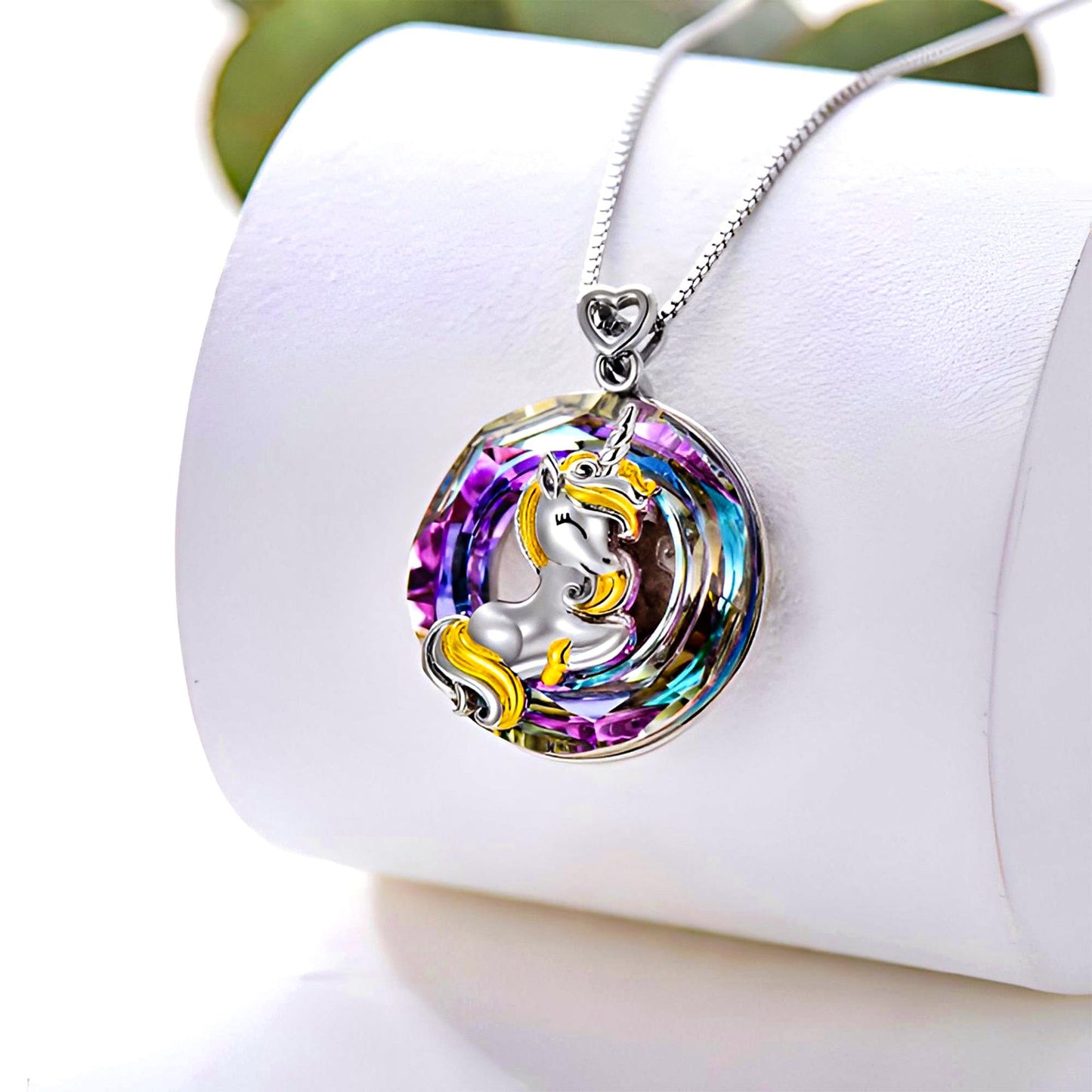S925 Unicorn Crystal Necklace
