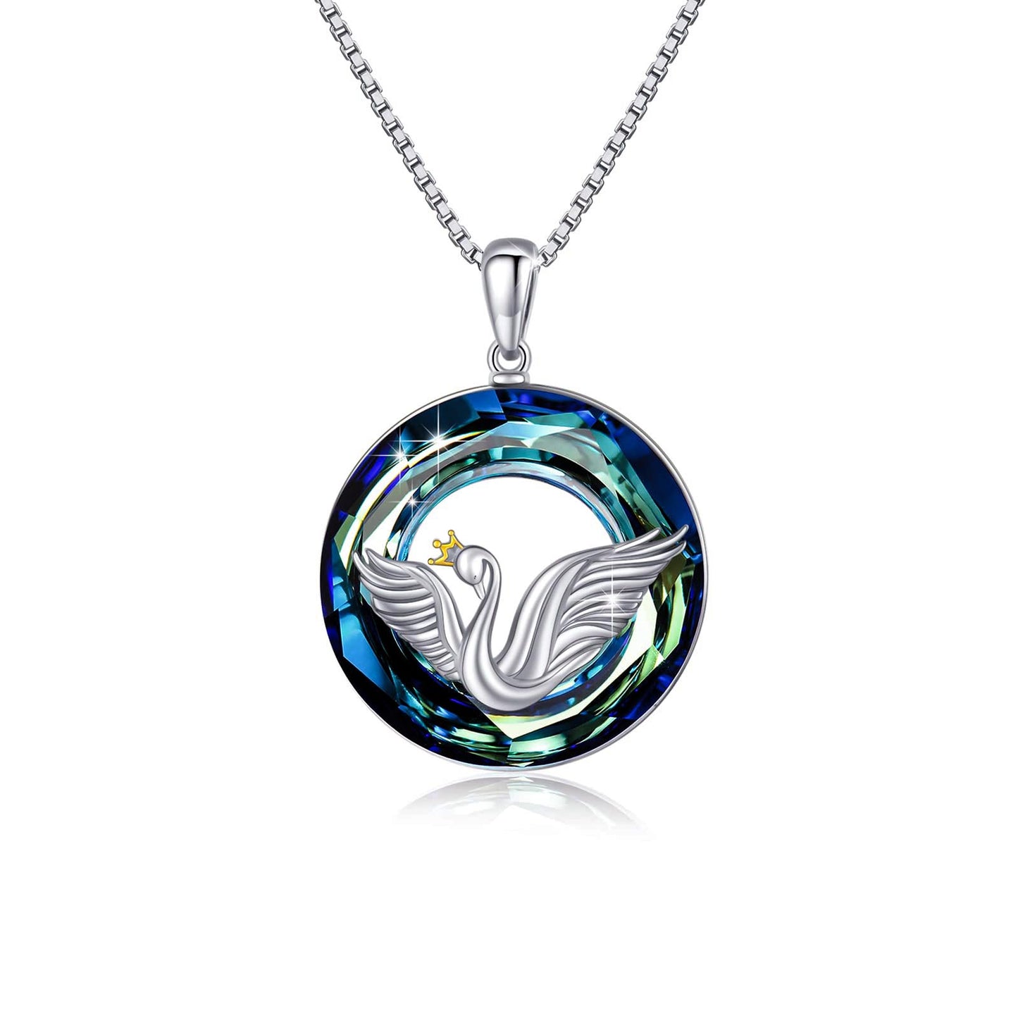 S925 Swan Crystal Necklace