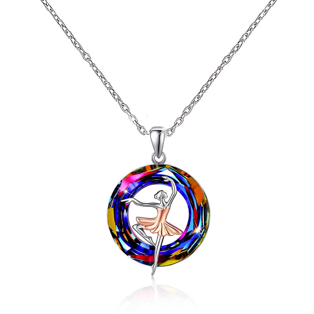 S925 Dancer Crystal Necklace