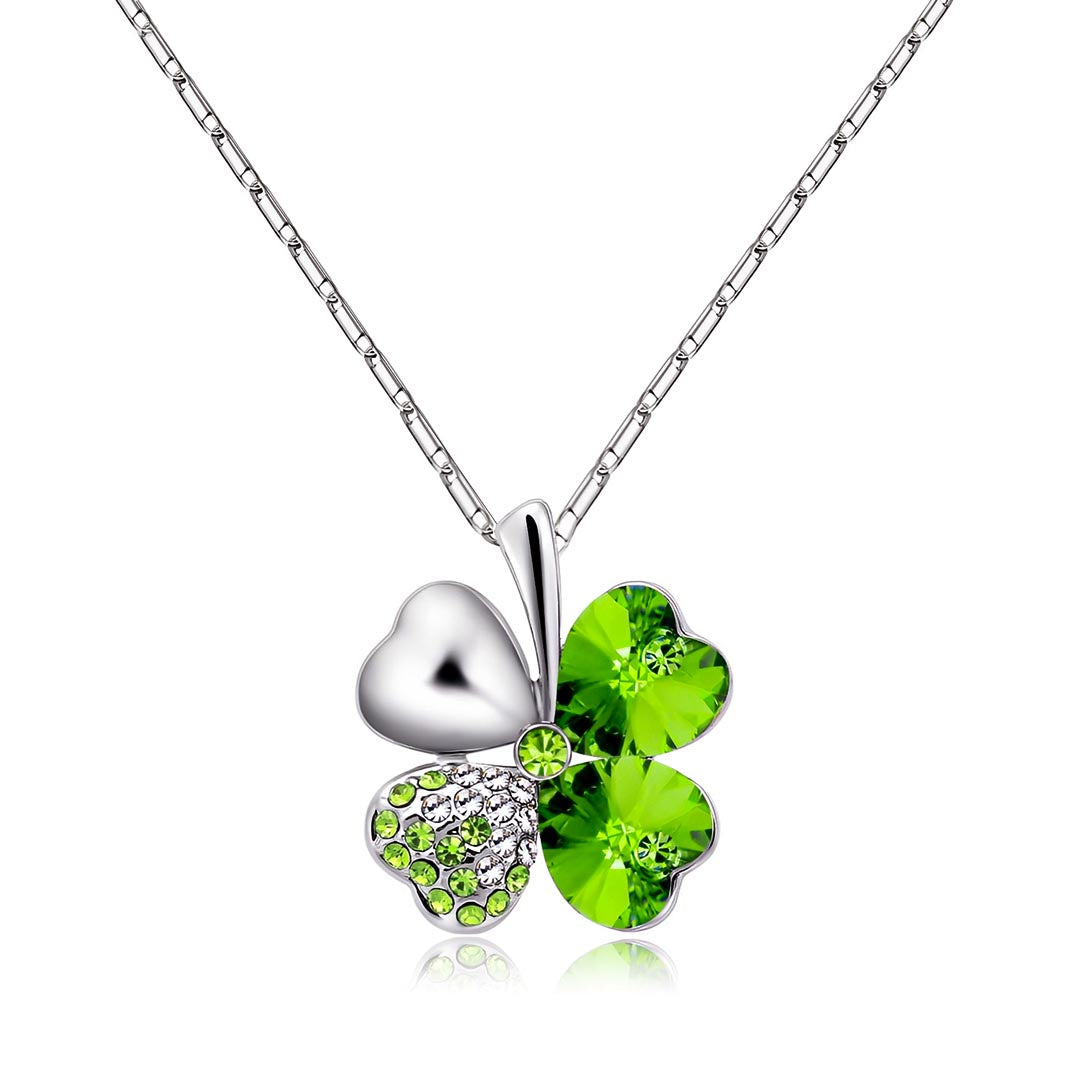 S925 Clover Crystal Necklace