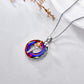 S925 Father And Daughter Crystal Necklace