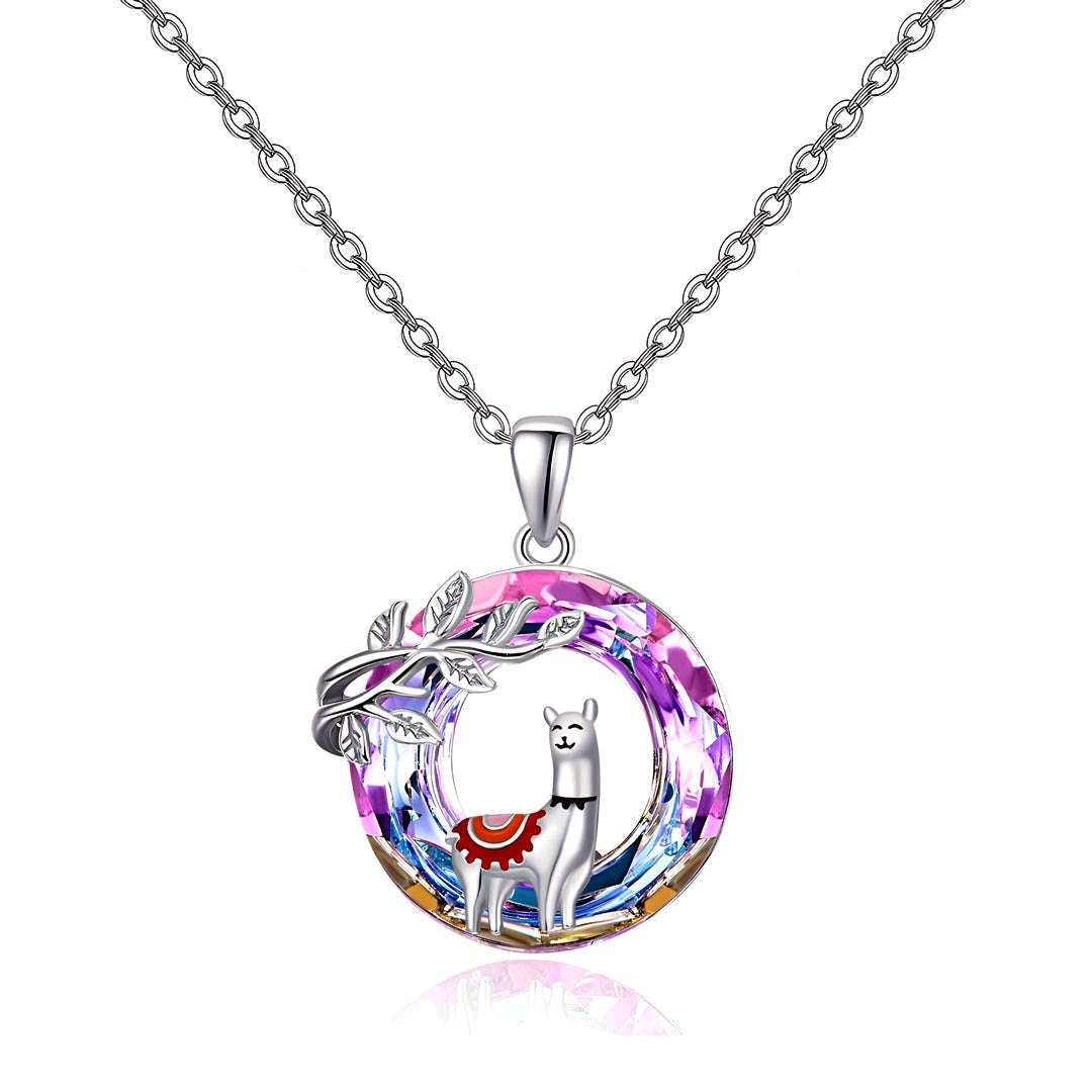 S925 Llama Crystal Necklace