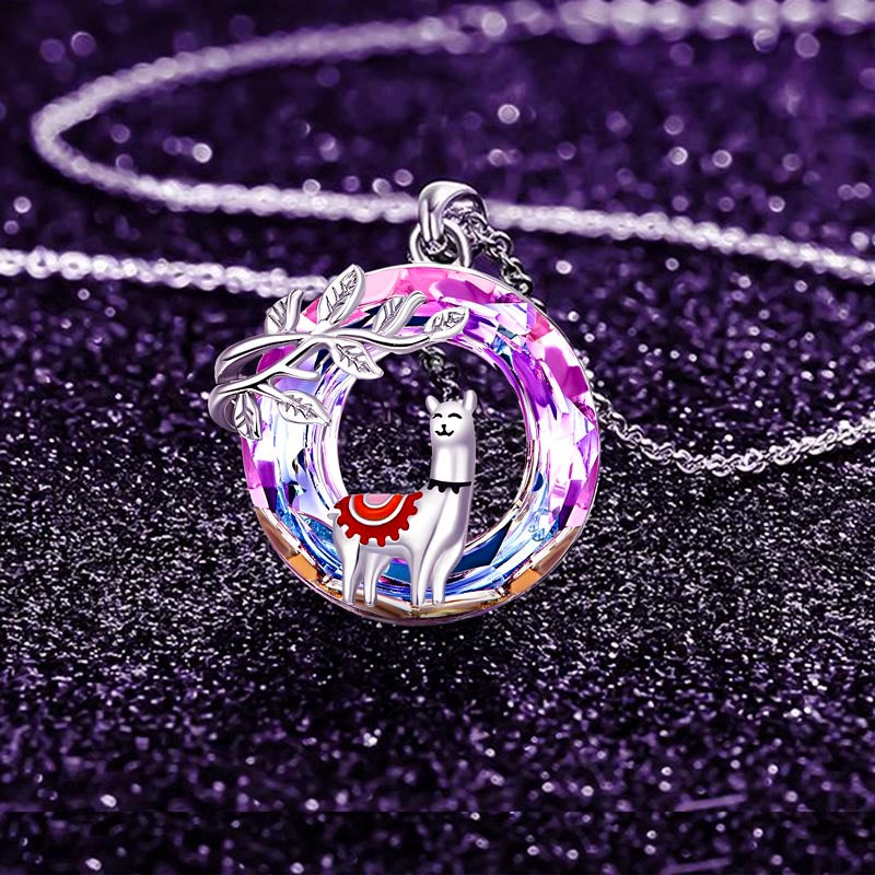 S925 Llama Crystal Necklace