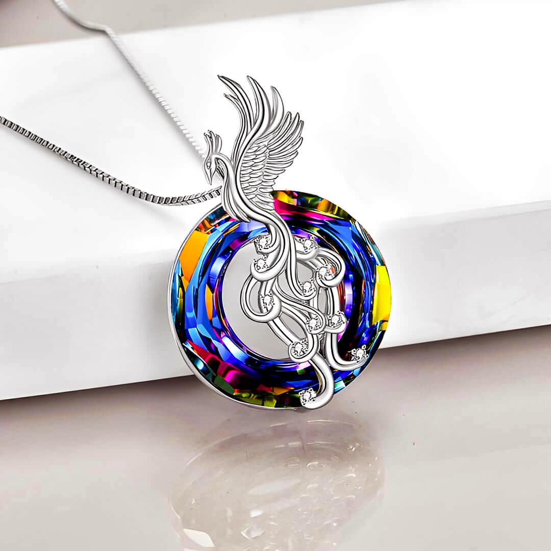 S925 Crystal Phoenix Necklace