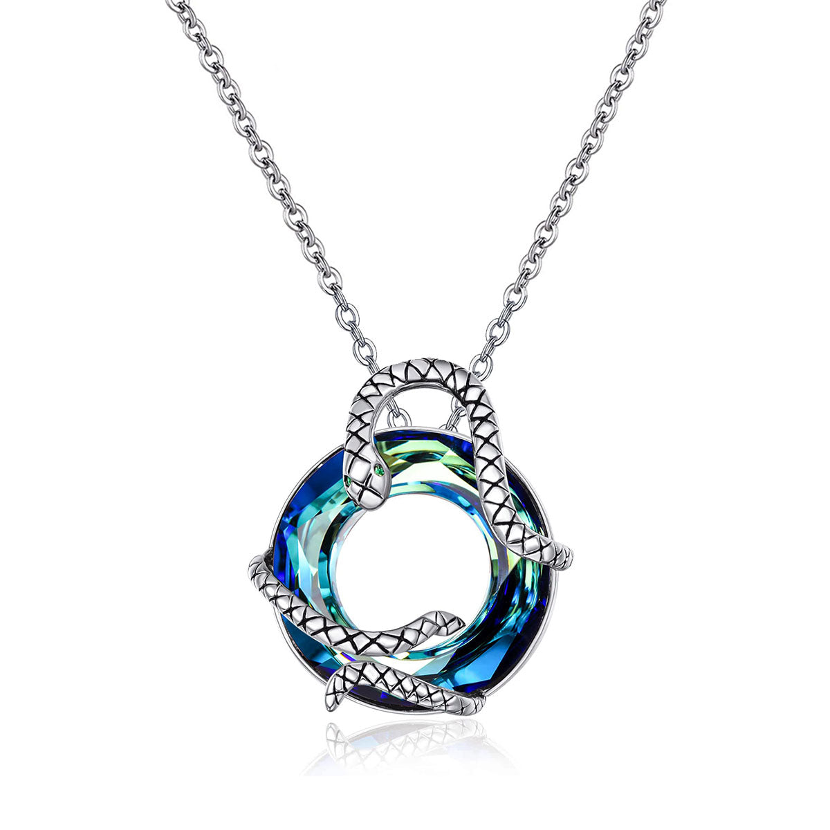 S925 Snake Crystal Necklace