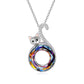 S925 Cute Cat Crystal Necklace