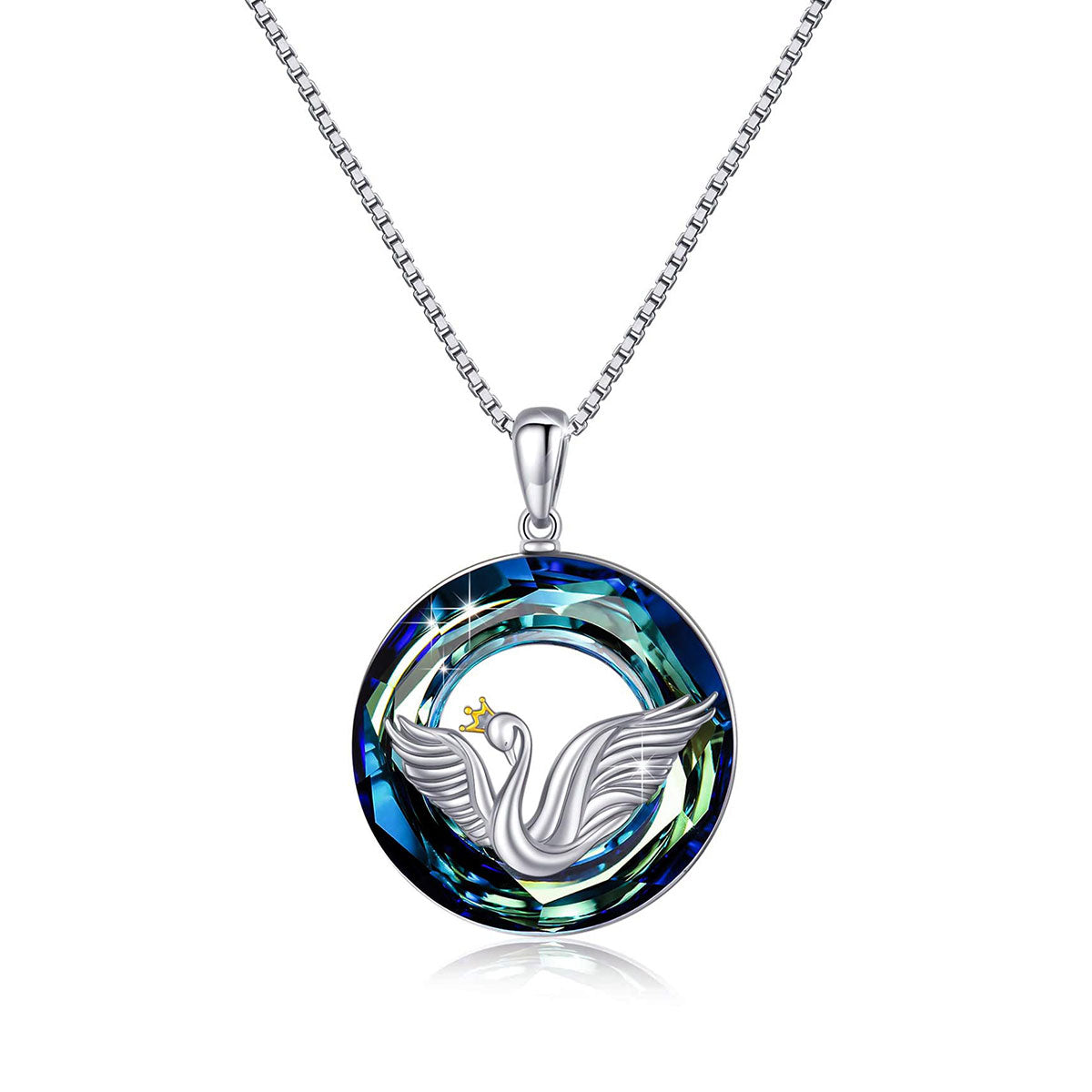 S925 Swan Crystal Necklace