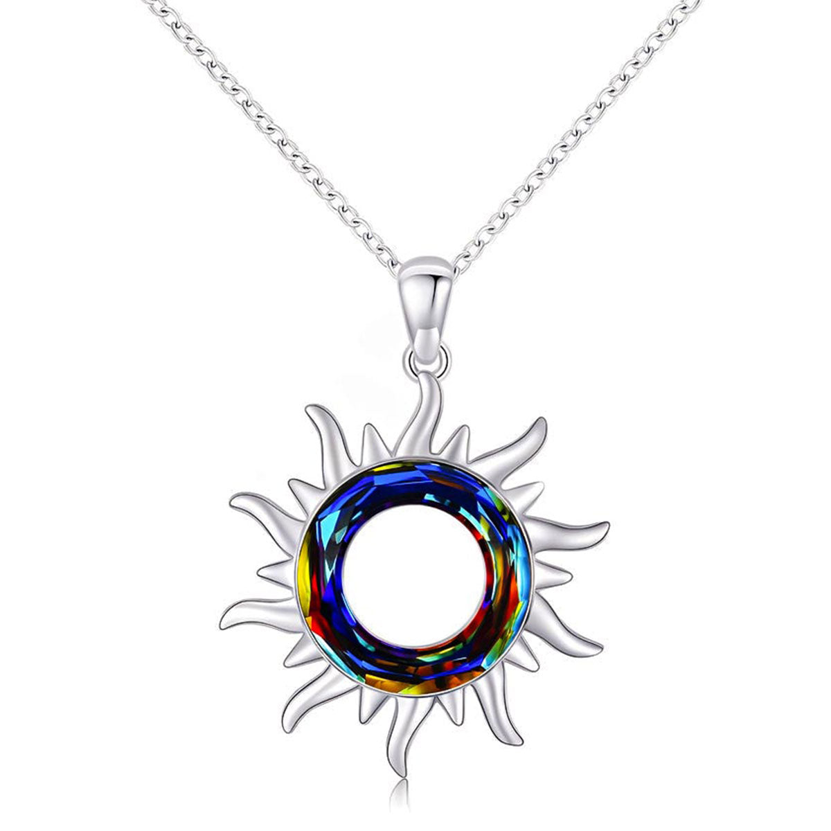 S925 Sun Crystal Necklace