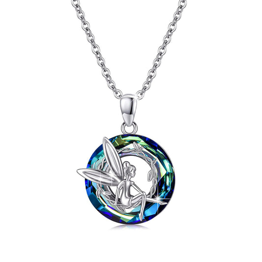 S925 Elf Fairy Crystal Necklace
