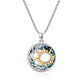 S925 Moon and Sun Crystal Necklace
