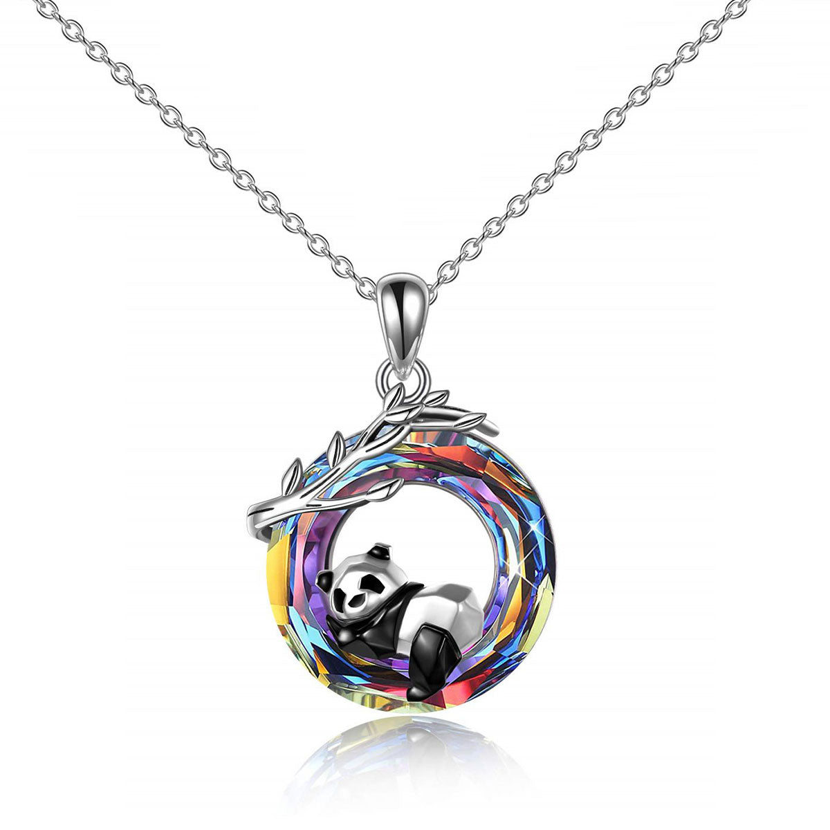 S925 Panda Crystal Necklace