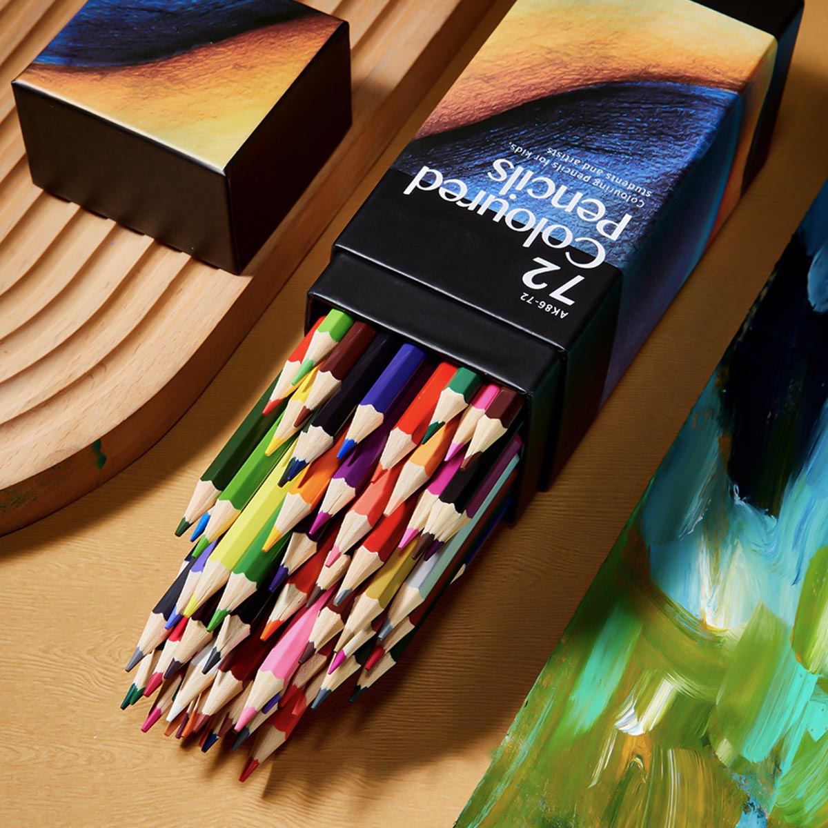 Portable Colored Pencils Set