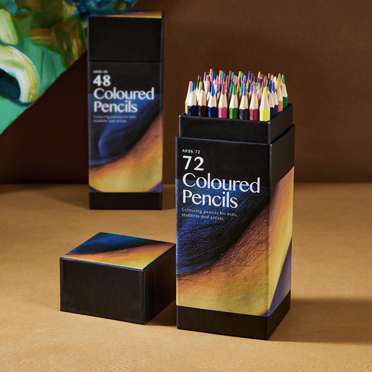 Portable Colored Pencils Set