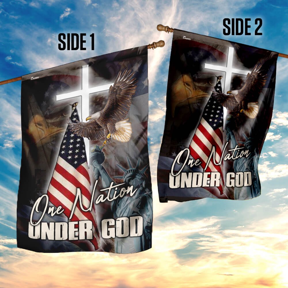 One Nation Under God America Flag